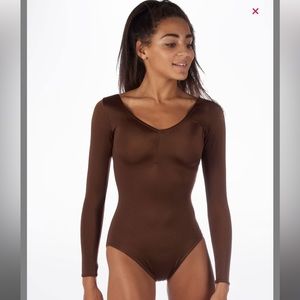 ALEGRA SHINY JOSIE LEOTARD S BROWN